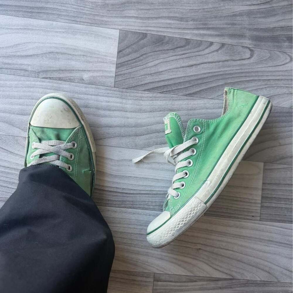 Vintage Y2K Converse All Star Green Low Top Sneakers
